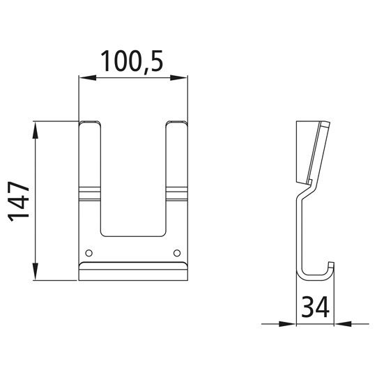 Kinnegrip / Stolpefeste / K20 / Utenpåliggende
