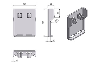 Kinnegrip / Stolpefeste / 120mm