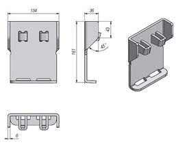 Kinnegrip / Stolpefeste / K5 / korte sider