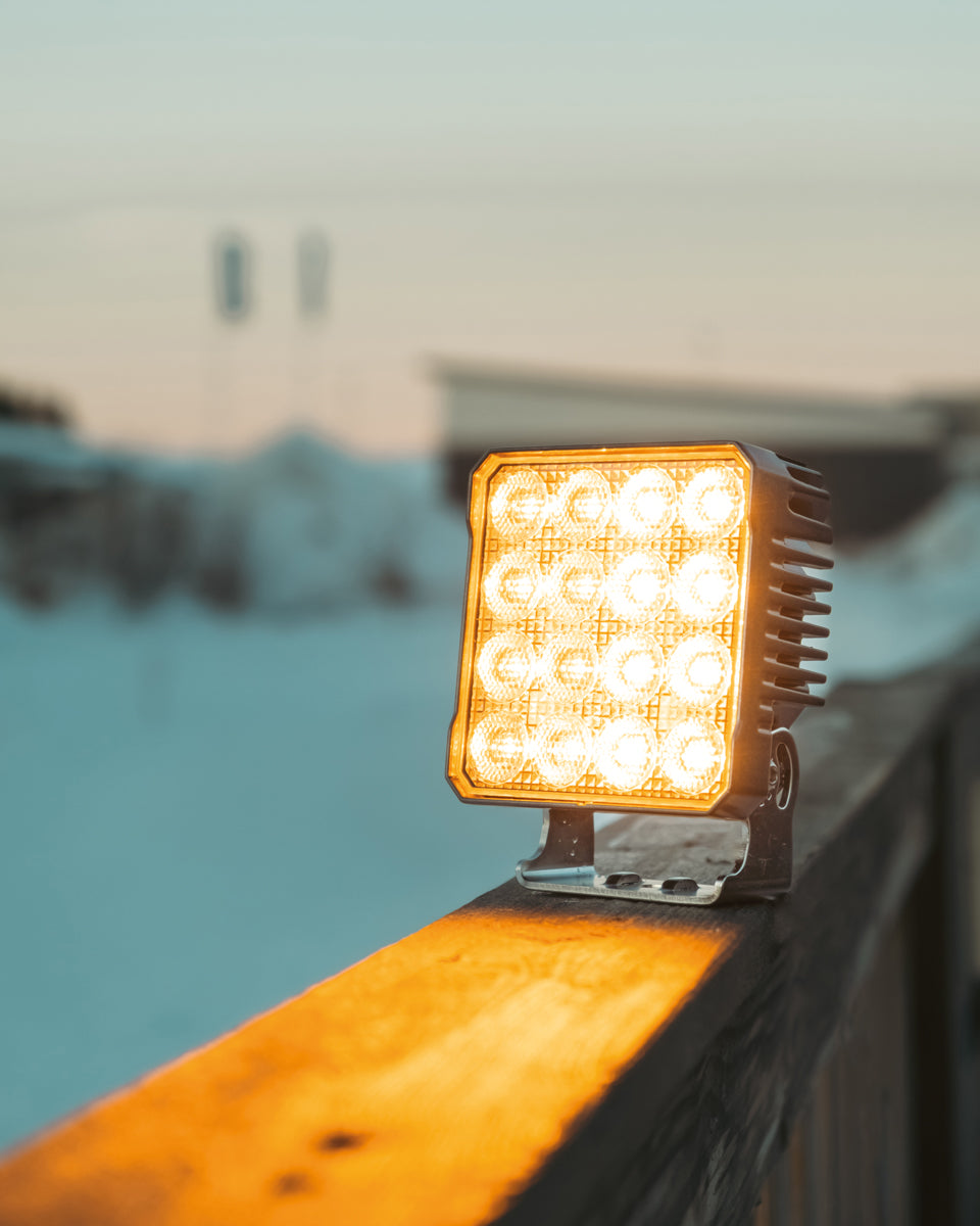 ARBEIDSLYS LED 90W, KOMBI M/VARSELLYS