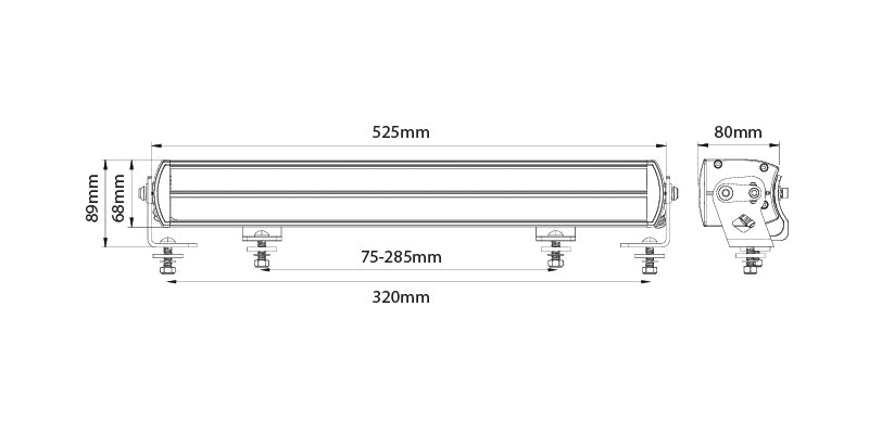 EKSTRALYS BJELKE LED SUPER CAPTAIN DUAL 600