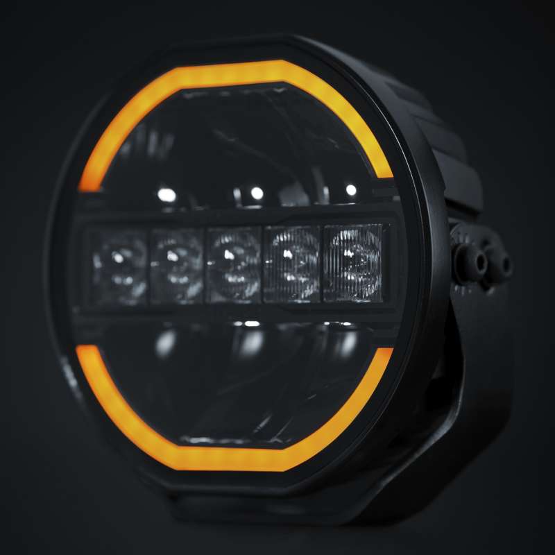 SIBERIA SKYLORD Ekstralys 7" / Hvit/Oransje / Med Xperience Mode