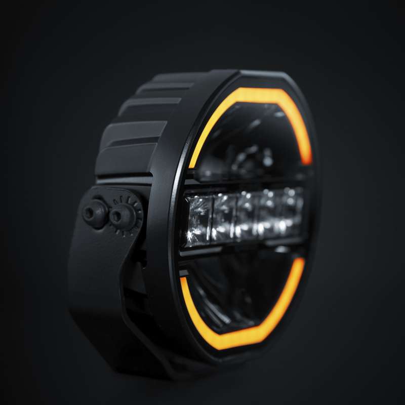 SIBERIA SKYLORD Ekstralys 7" / Hvit/Oransje / Med Xperience Mode