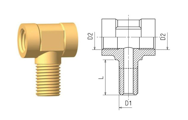 T-Forgrening M12X1,5-M16X1,5