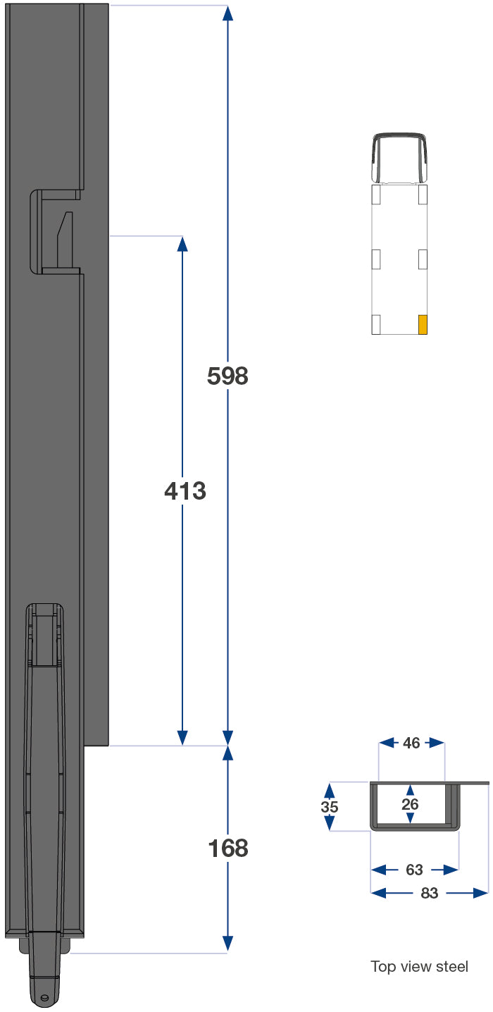 60cm Kinnegrip K5 H Bak