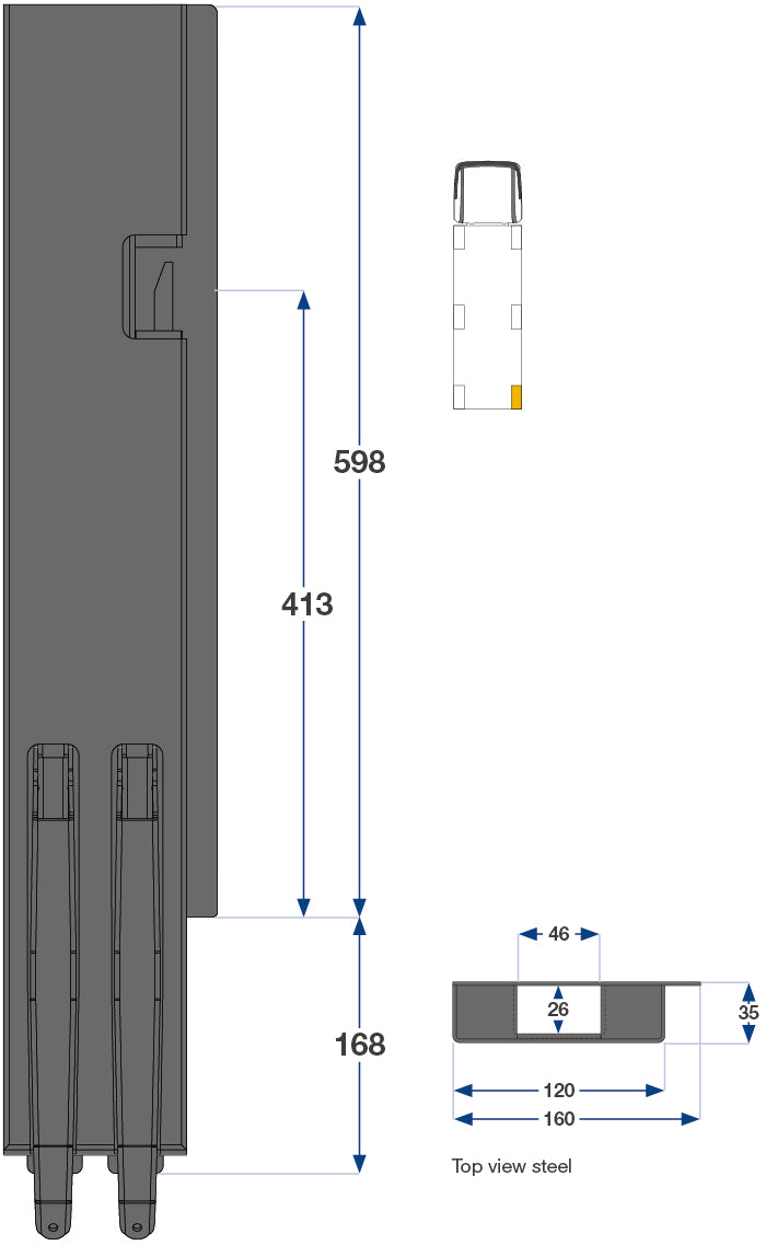 60cm Kinnegrip K5 H Bak Be
