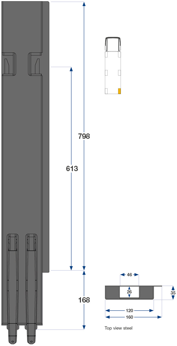 80cm Kinnegrip K5 H Bak Bd