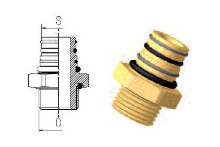 Svivel Plug-In, P5 - 1/2 NPTF