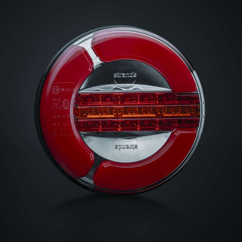 Baklykt LED 12-32V 3-Kam Bak/Brems/Dyn.blink IP68