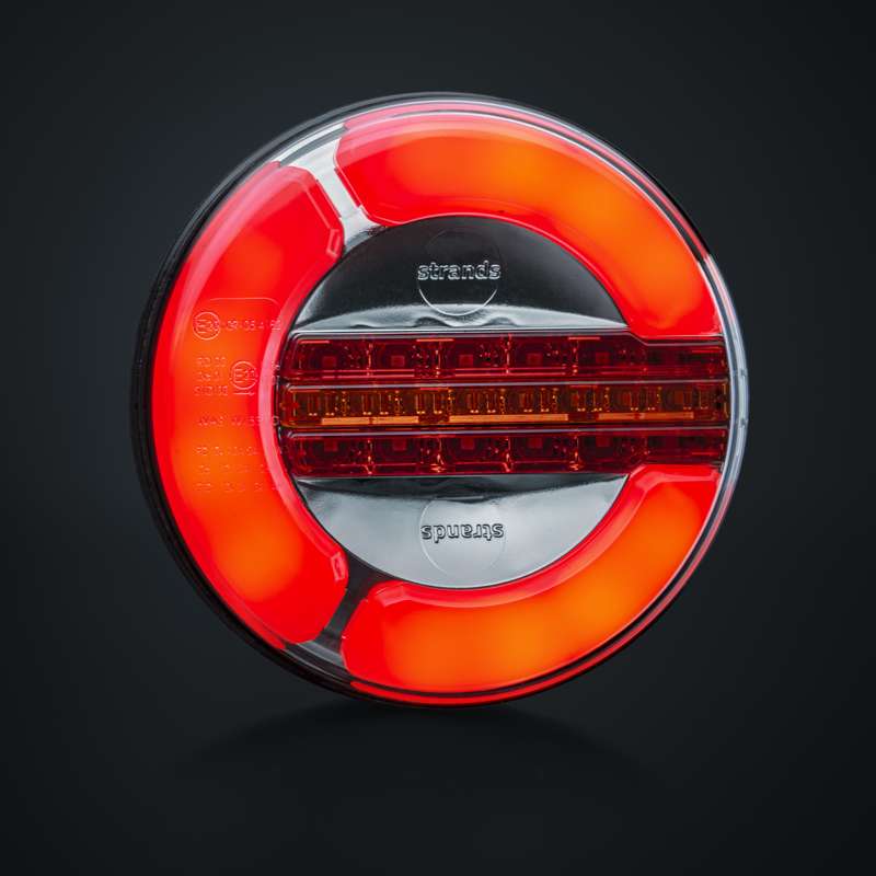 Baklykt LED 12-32V 3-Kam Bak/Brems/Dyn.blink IP68