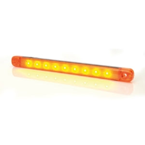 Sidemarkering Slim 9LED Gul