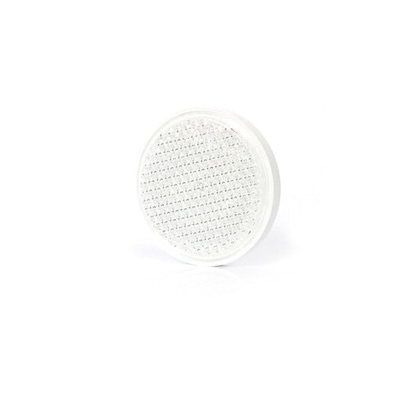 Refleks hvit rund 85mm M/ M5 skrue
