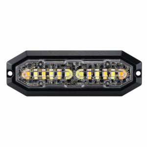 Strobelys 10-33V 12LED,20W Duo, IP68 hvit/gul