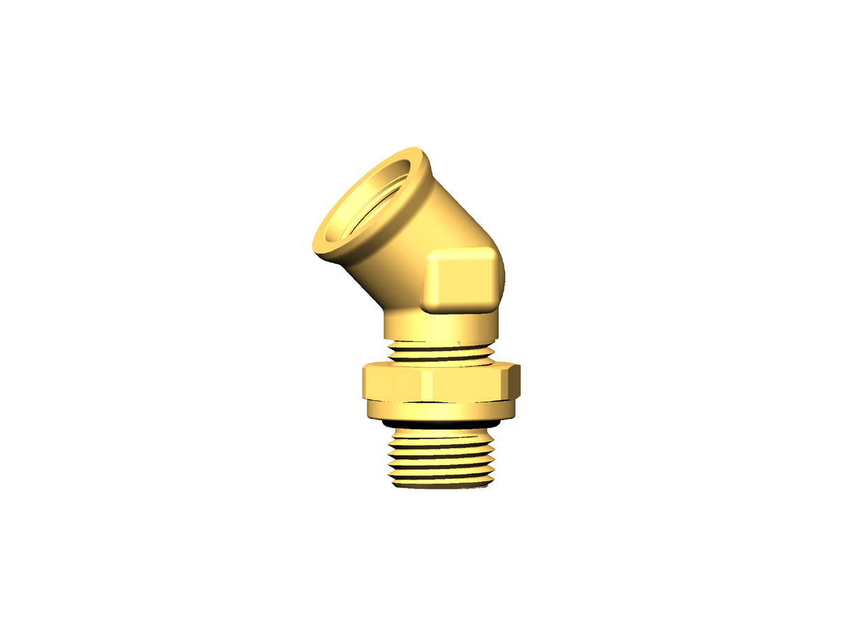Albue 45° M16X1.5-M16X1.5 M/O-ring/mutter