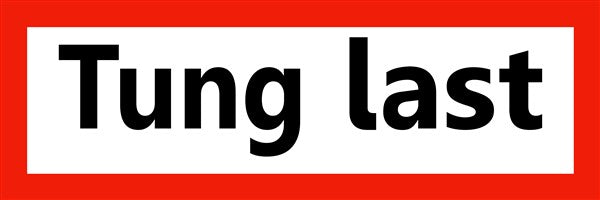 Tung last 900x300mm hvit