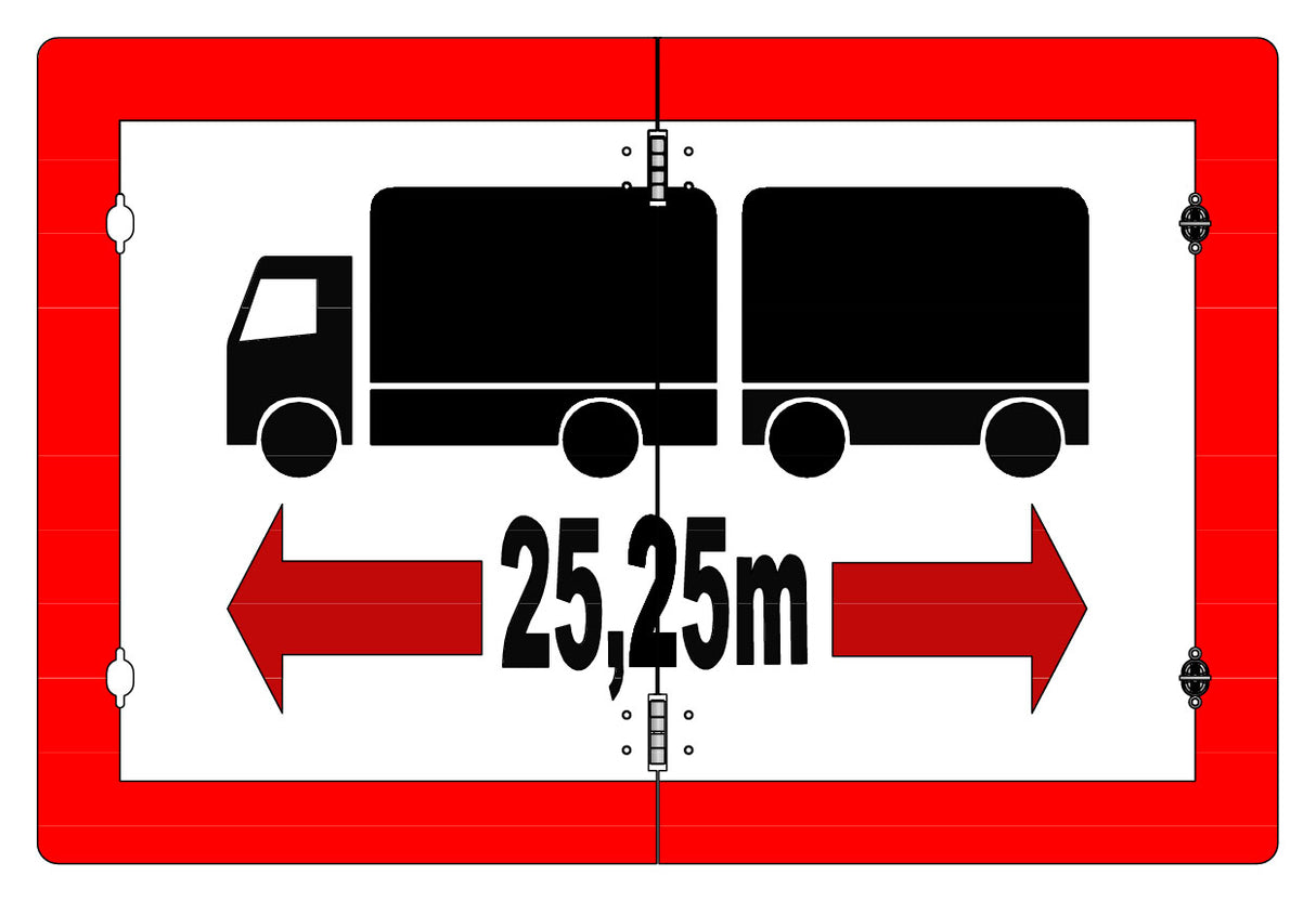 Skilt Modul 25,25m Alu Sammenleggbart