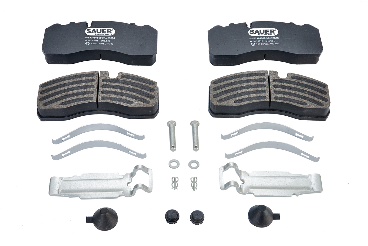 Bremsekloss-sett, 19,5", SB6 / SN6, BPW / Schmitz ++