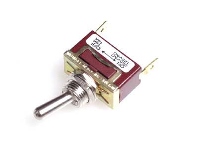 Bryter AV/PÅ - 12/24V - flatstift x2, Ø12