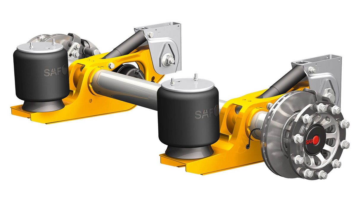Intra aksel BI9 19W – Fjærsenter 1200 mm / Sporvidde 2040 mm – Med ABS