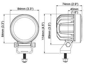 Arbeidslys LED Canis Pro 330, WideFlood, 28W 3000L