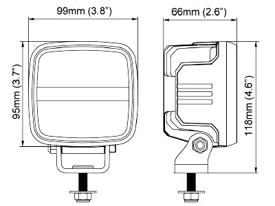 Arbeidslys Scorpius GO420, 28W LED, 12-24V.
