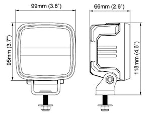 Arbeidslys Scorpius GO420, 28W LED, 12-24V.