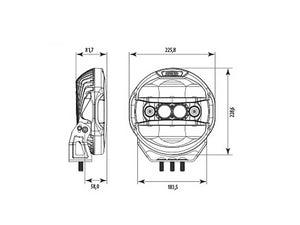 LEDZER-high beam 229mm
