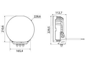 Ekstralys W-Light Fury, hvitt hus
