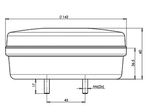 Baklys LED, 12-24V, bak-blink-brems-tåke-rygg