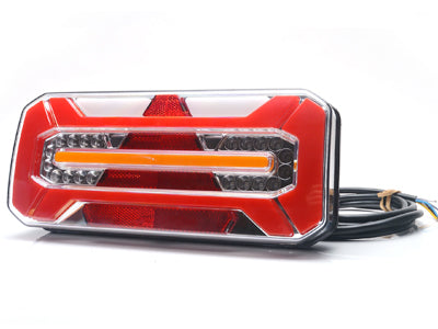 Baklys LED venstre, 12-24V, blink-brems-rygge