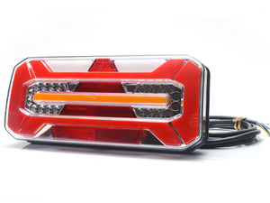 Baklys LED venstre, 12-24V, blink-brems-rygge