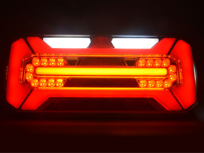 Baklys LED venstre, 12-24V, blink-brems-rygge