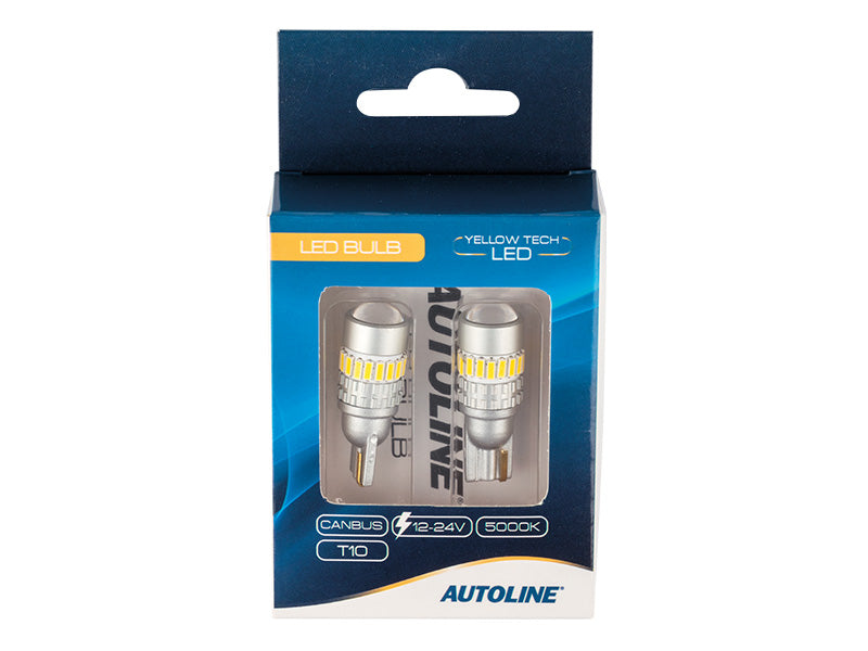 Lyspære T10, 5W LED hvit, par