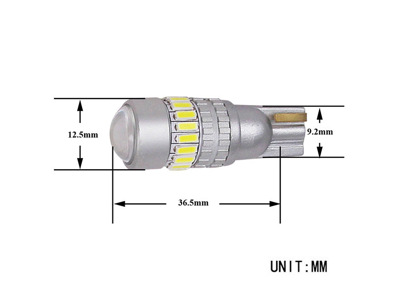 Lyspære T10, 5W LED hvit, par