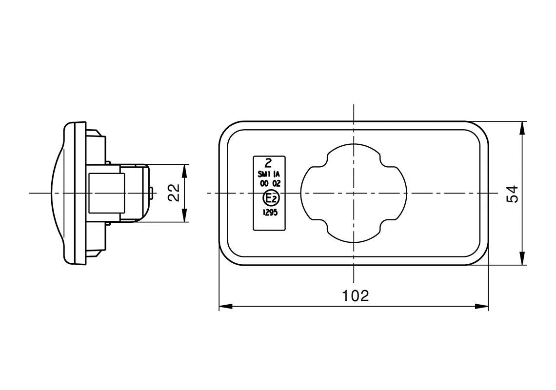 Sidemarkering LED Volvo