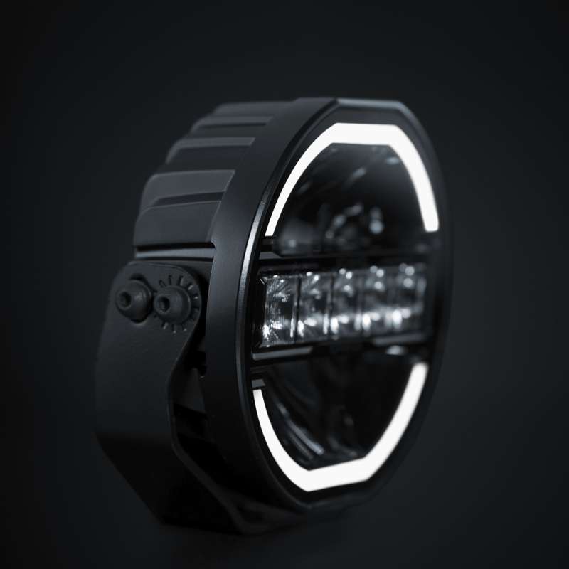 SIBERIA SKYLORD Ekstralys 7" / Hvit/Oransje / Med Xperience Mode