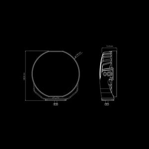 SIBERIA SKYLORD Ekstralys 7" / Hvit/Oransje / Med Xperience Mode