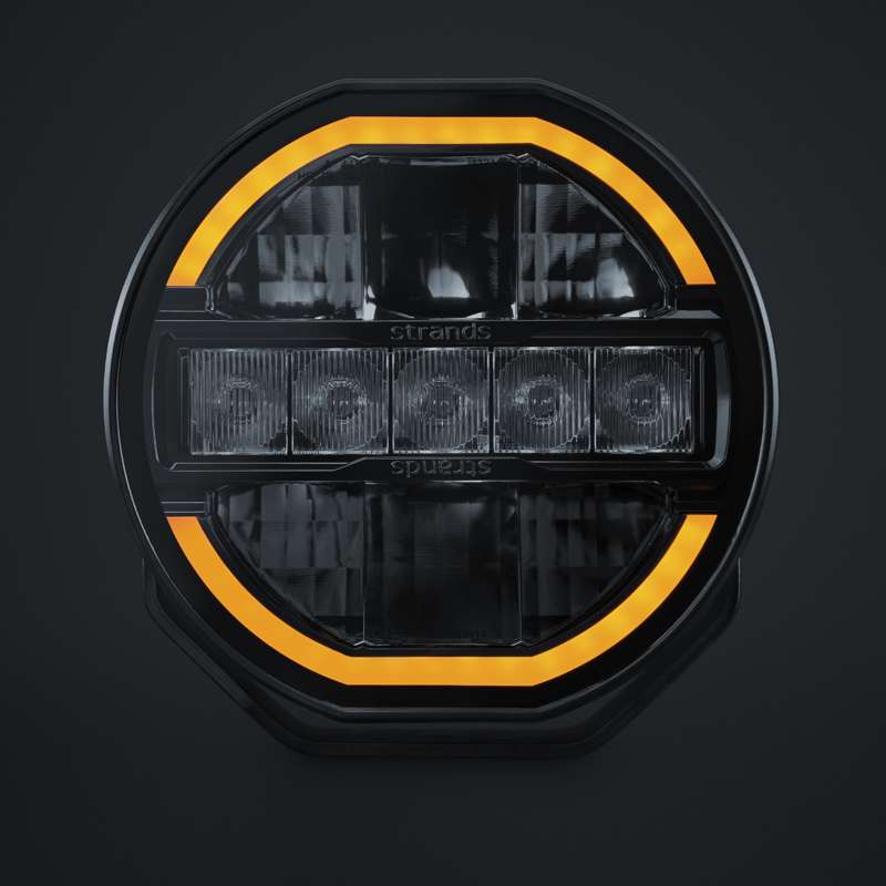 SIBERIA SKYLORD Ekstralys 7" / Hvit/Oransje / Med Xperience Mode