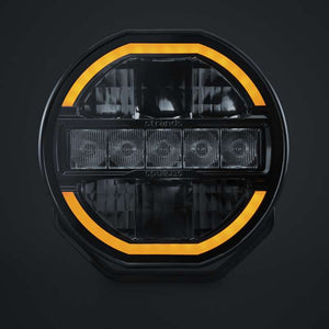 SIBERIA SKYLORD Ekstralys 7" / Hvit/Oransje / Med Xperience Mode