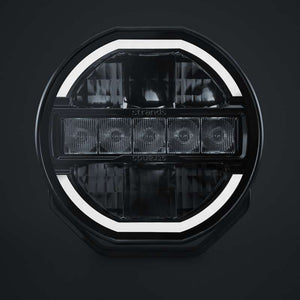 SIBERIA SKYLORD Ekstralys 7" / Hvit/Oransje / Med Xperience Mode