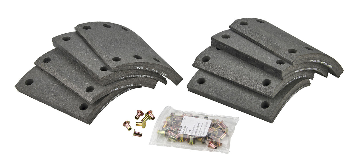 Bremsebelegg sett 367x200 underdim. m/nagler