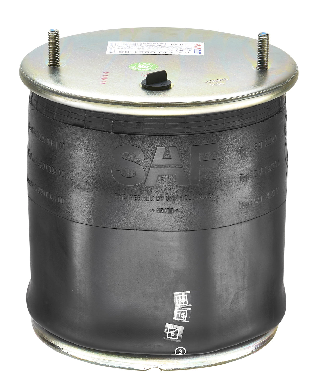 Luftbelg SAF 2923 V - Stålbunn