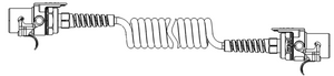 ABS/EBS Spiralkabel / 7p / 4.5M - Arb.l: 3.0M