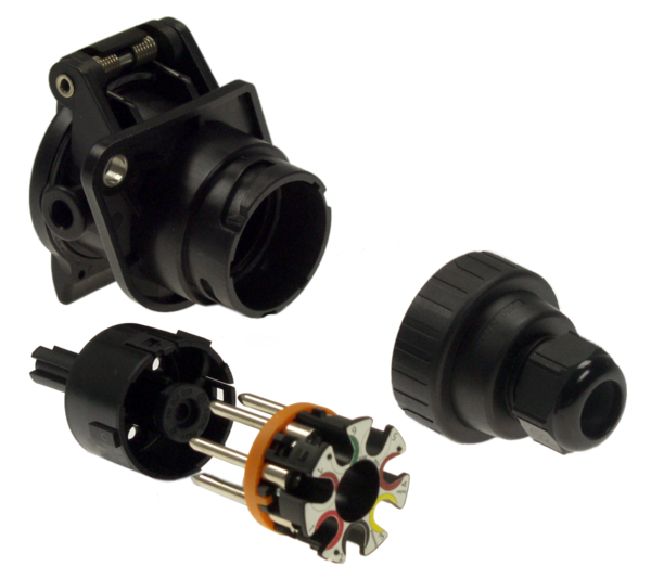 EBS kontakt 7-pol 24V skru ISO 7638