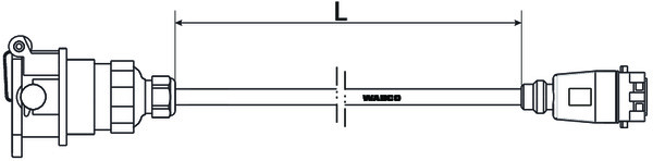 Forsyning Kabel, ABS, 1200cm