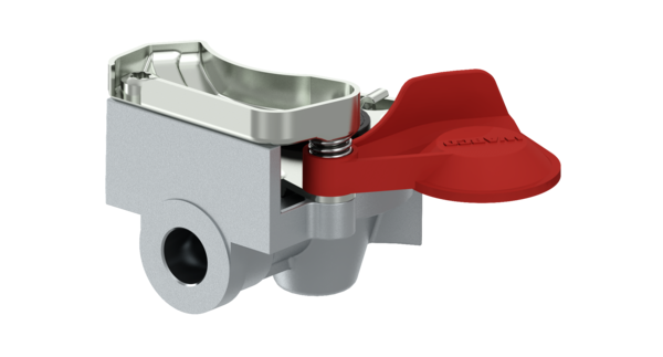 Koblingshode Rød m/ventil M22X1,5