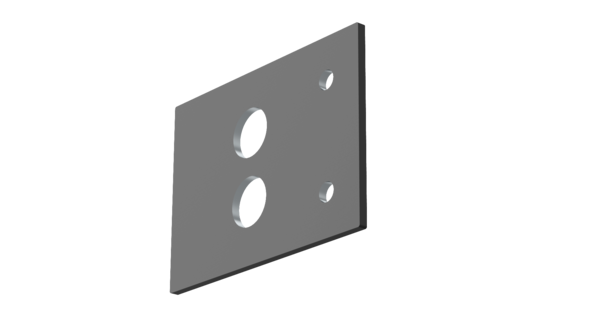 Festeplate / Duomatic / 86 x 5 x 123 mm