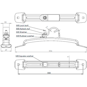 Justerbart Skjermfeste VRZ42, galv.