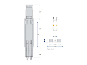 60cm Kinnegrip K5 Sidestolpe M/Kt