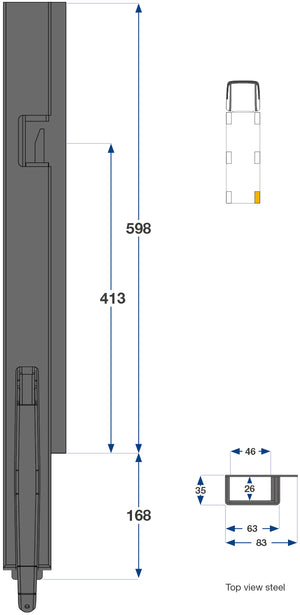 60cm Kinnegrip K5 H Bak